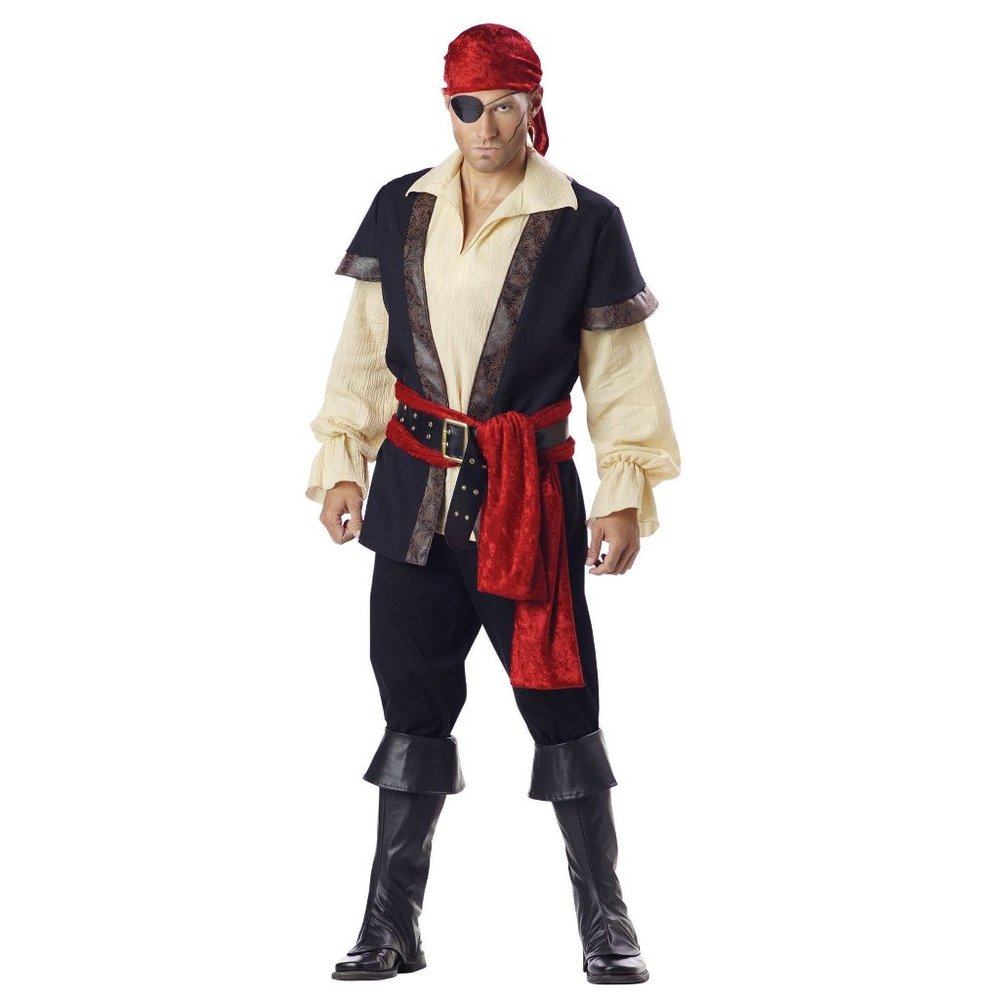 Incharacter mens pirate halloween gasparilla costume size large